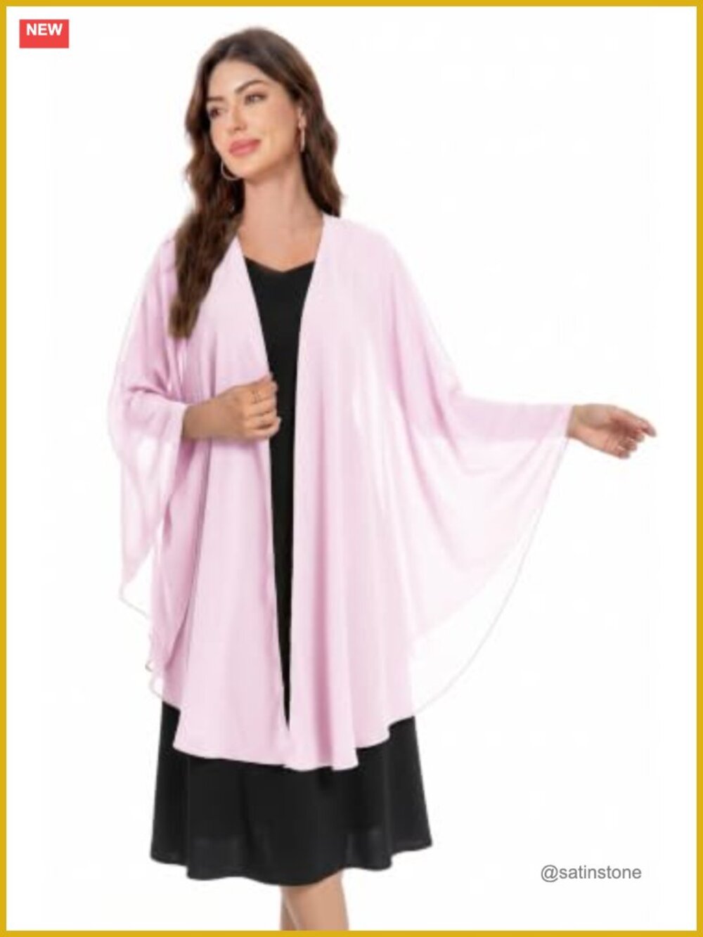 Chiffon Shawl Wrap for Evening Dress Wedding Party Lightweight Cover Up